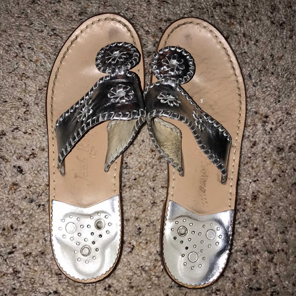 Jack Rogers size 6 silver
